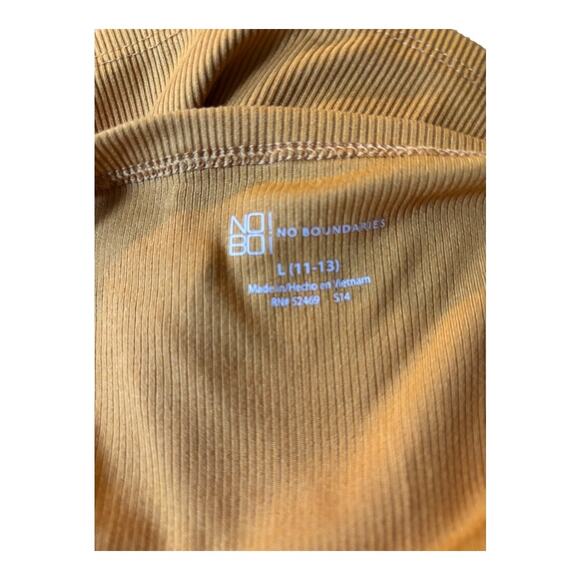 No Boundaries Mustard Yellow Ribbed Cami Tank Size L Juniors - Picture 3 of 3